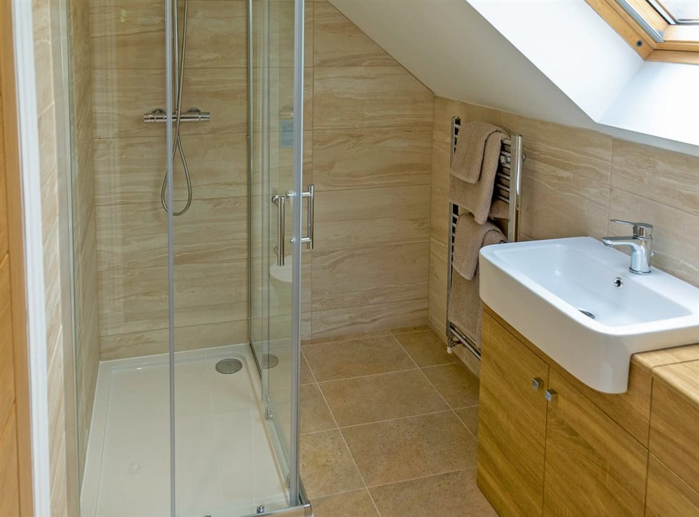 Shower room at Dalnahua in Colintraive, Argyll
