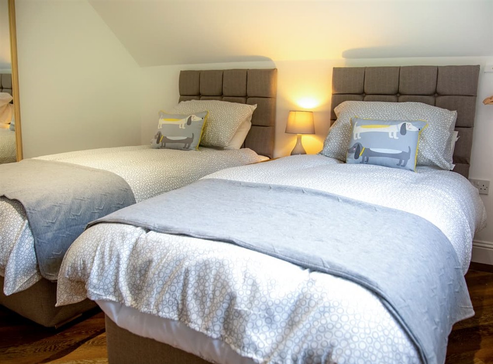 Twin bedroom at Dalnahua in Colintraive, Argyll