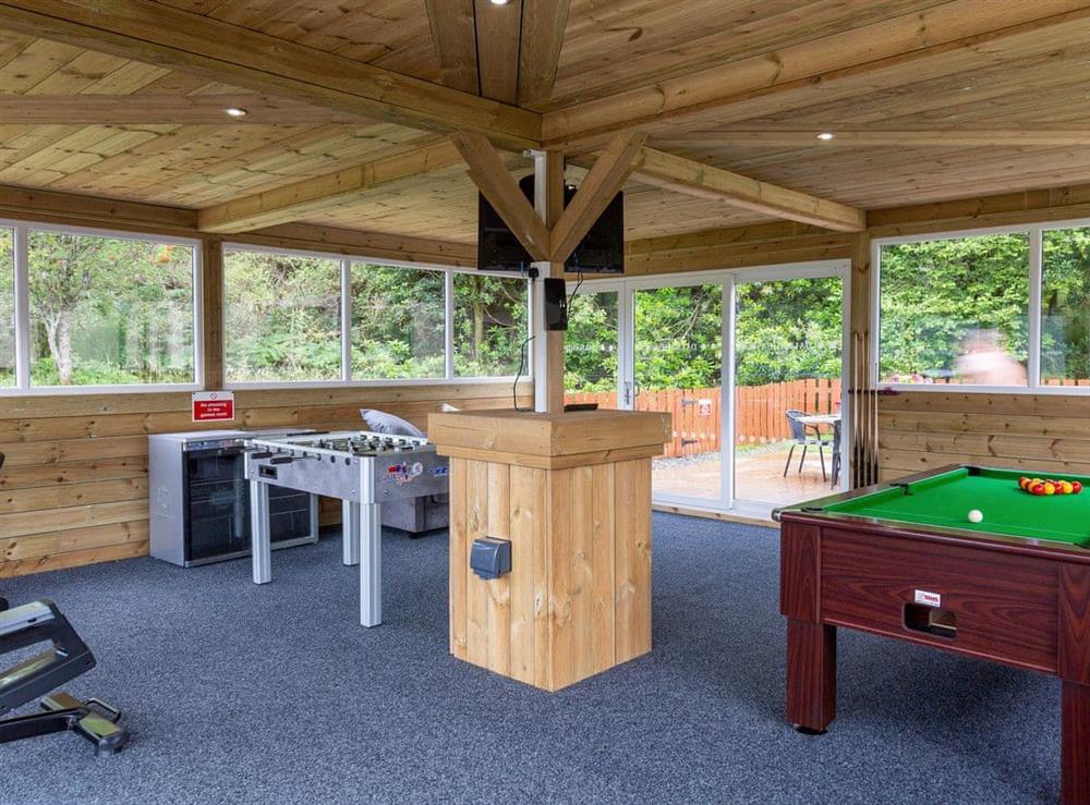 Amazing games room/gym at Dalnahua in Tighnabruaich, near Colintraive, Argyll and Bute, Scotland