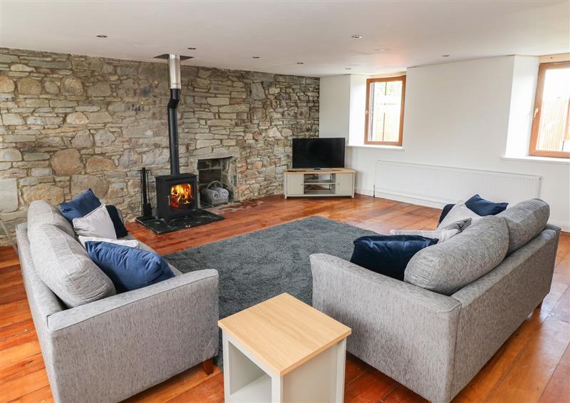 The living area at Dalton Cottage, Llansaint