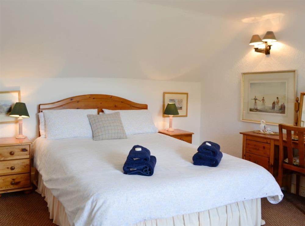 Comfy double bedroom at Dalvanie Mill in Blairgowrie, Perthshire