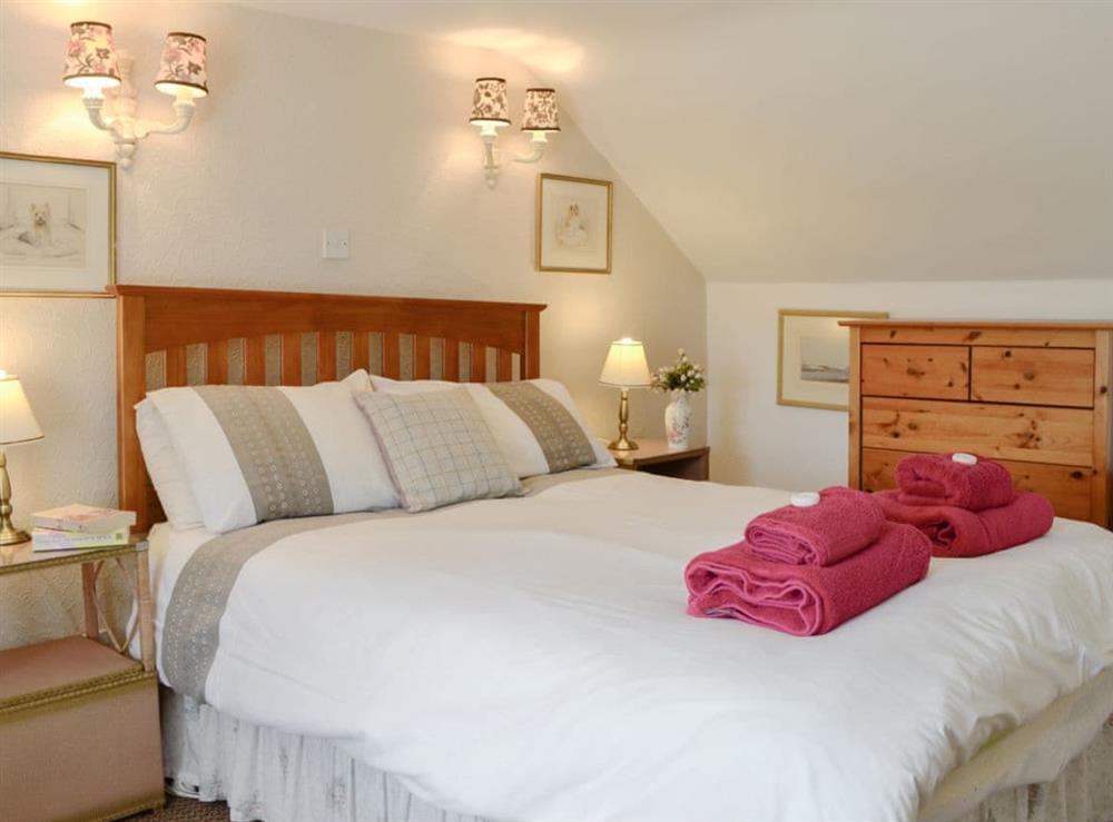 Spacious double bedroom at Dalvanie Mill in Blairgowrie, Perthshire