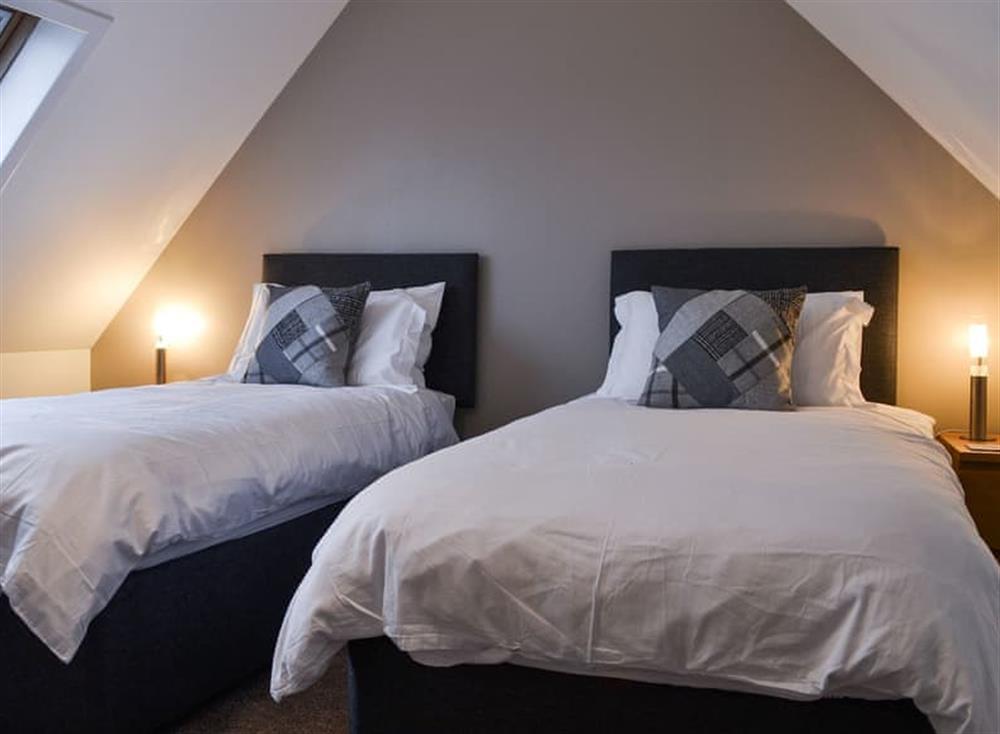 Twin bedroom at Dalvista in Leurbost, near Stornoway, Isle of Lewis, Outer Hebrides, Scotland