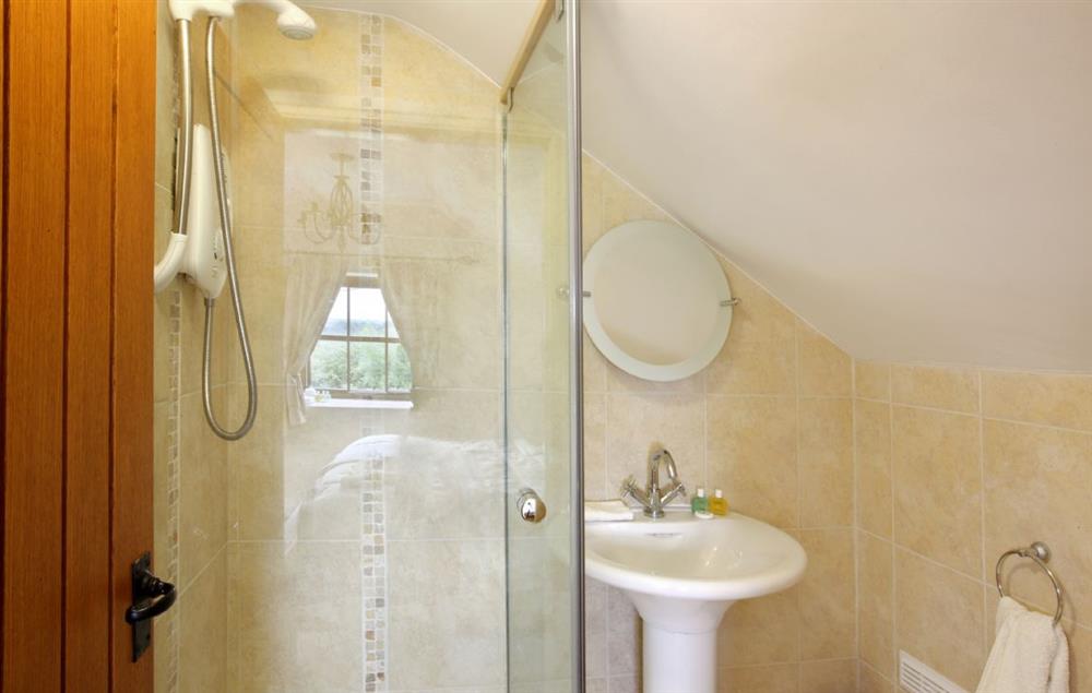 First floor: En-suite shower room, wc and basin at Damson and Orchard, Rainow