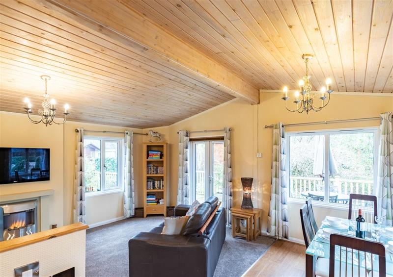 Relax in the living area at Damson Lodge, Thirlmere 8