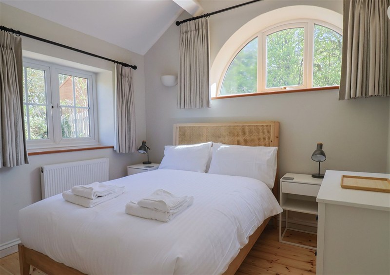 One of the 3 bedrooms at Damson Tree Cottage, Charmouth