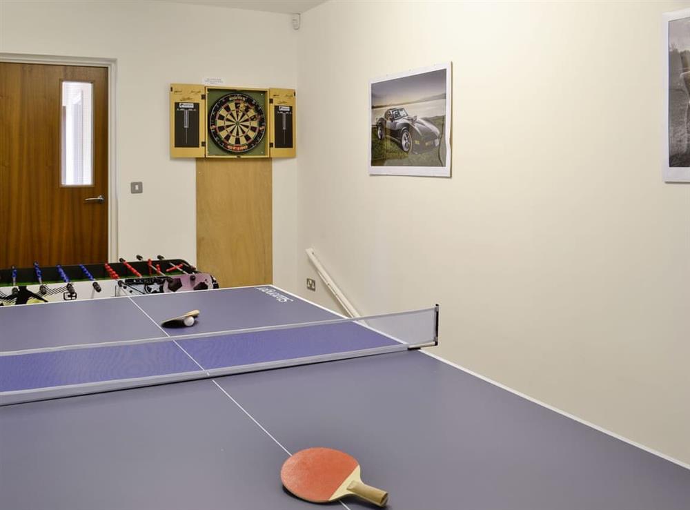 Fun games room with table tennis at Dan-y-Glo in Swansea, West Glamorgan