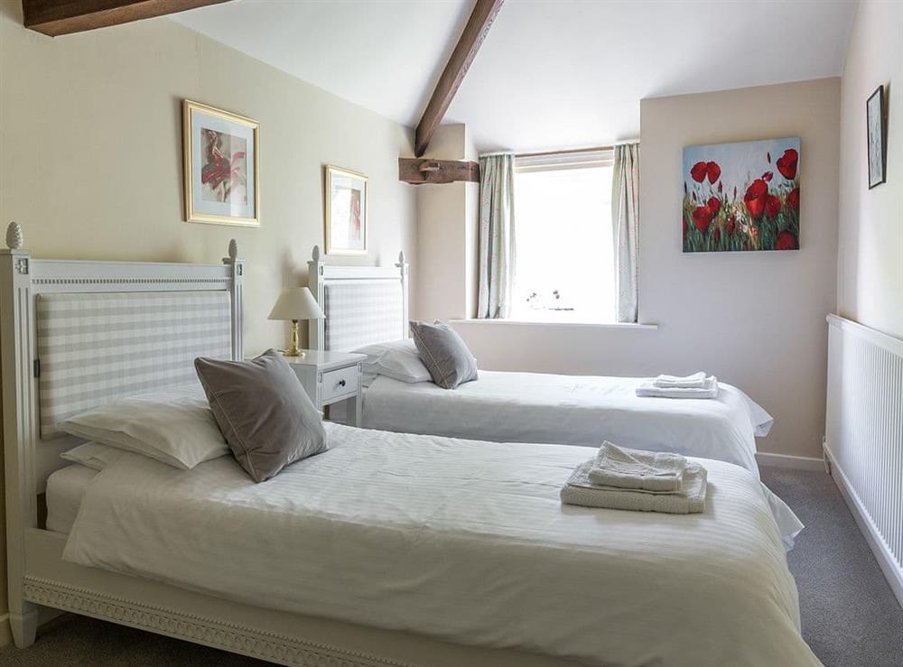 Attractively decorated twin bedroom at Danbydale in Pickering, North Yorkshire., Great Britain