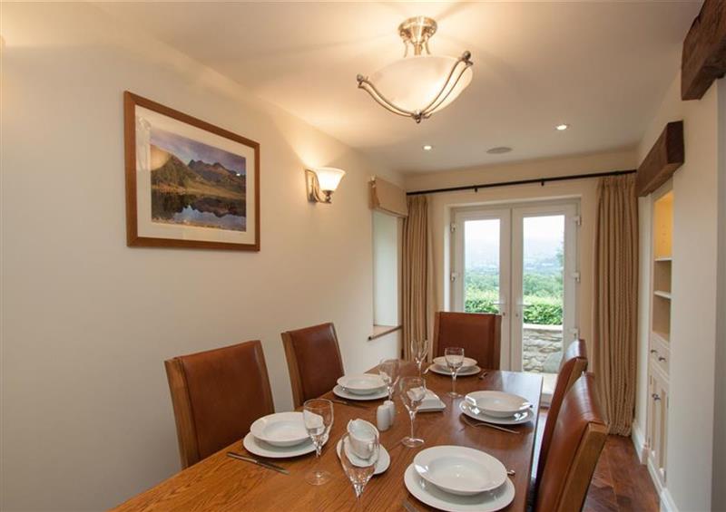 The dining room at Dancing Beck Cottage, Millbeck