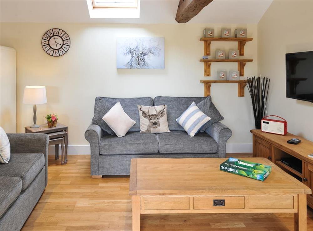 Living area at Dapple Cottage in Brook, near Brighstone, Isle of Wight