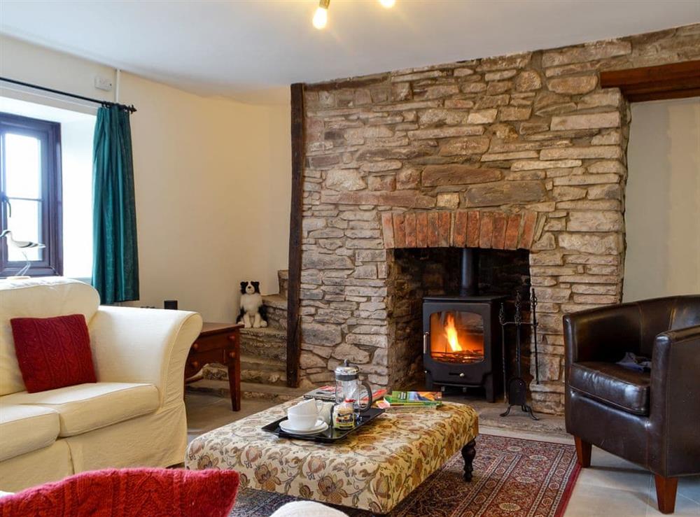 Living area at Dardy Cottage in Dardy, near Crickhowell, Powys