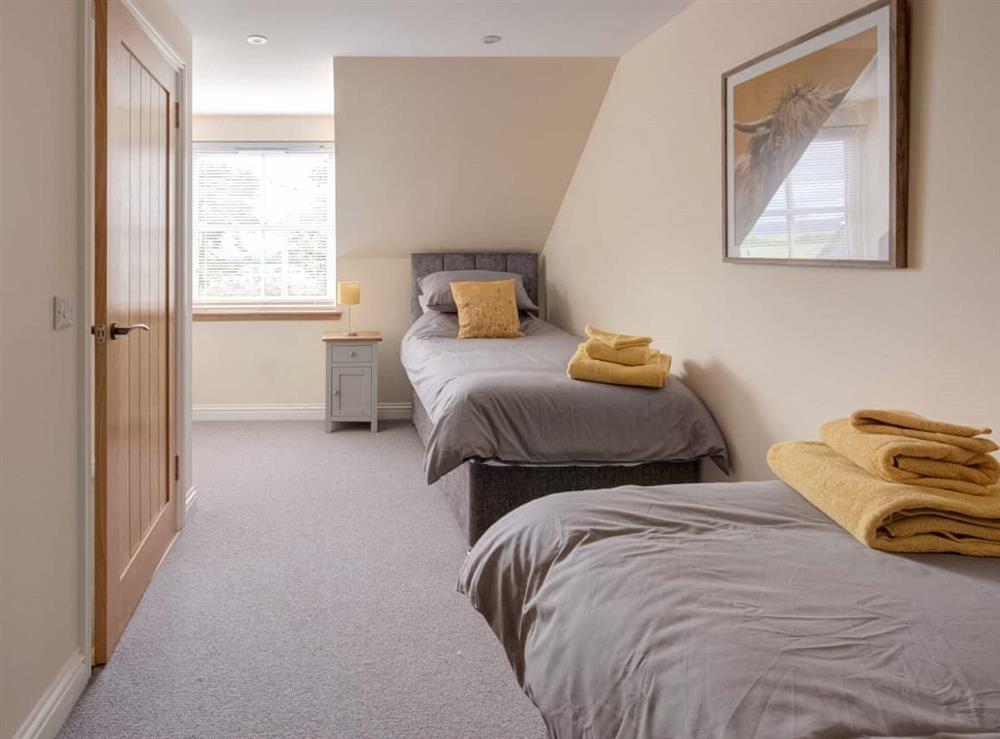 Twin bedroom at Darna House in Tain, Ross-Shire