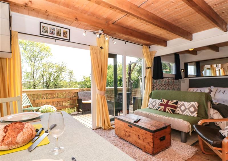 Enjoy the living room at Dart View Hideout, Totnes