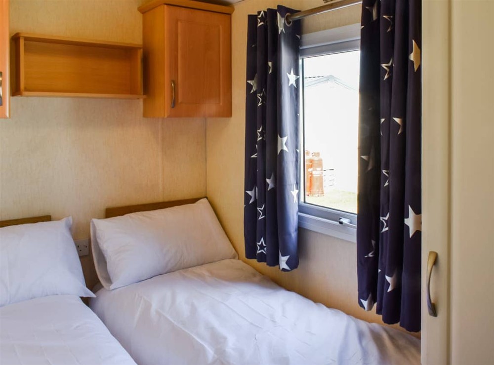 Twin bedroom at Darwin Escapes in Lancaster, Lancashire