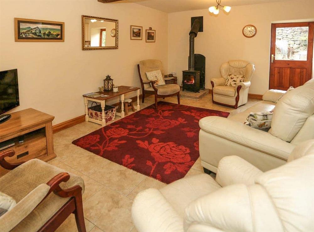 Living area at Dawn Cottage in Ashbourne, Derbyshire