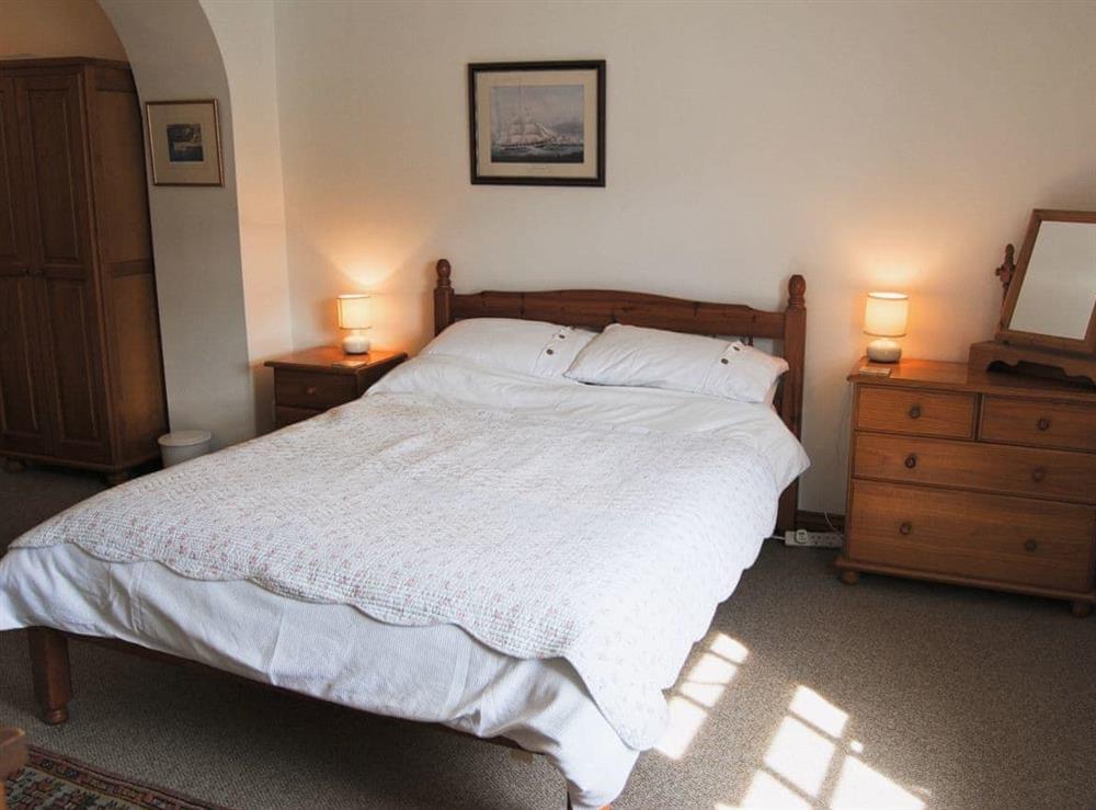 Double bedroom at Dawn Cottage in Portmellon, Cornwall., Great Britain