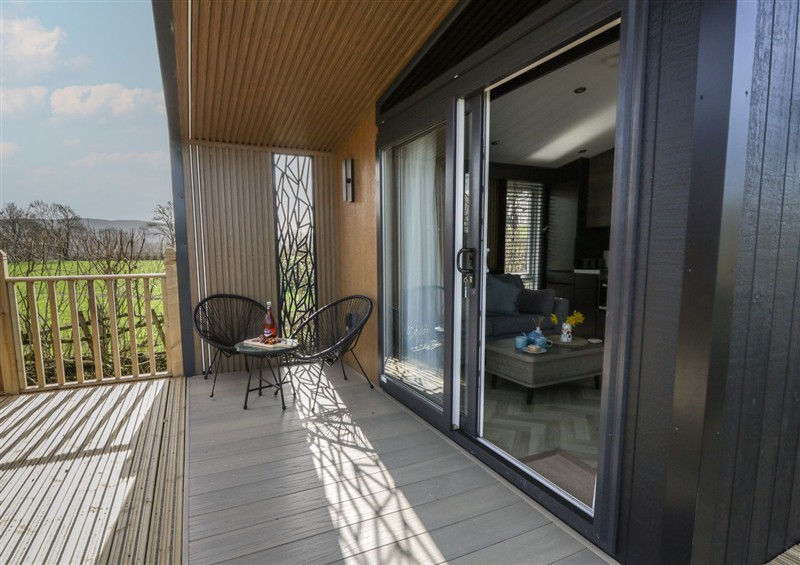 This is the patio at Dawns Rest, Nantmel near Rhayader