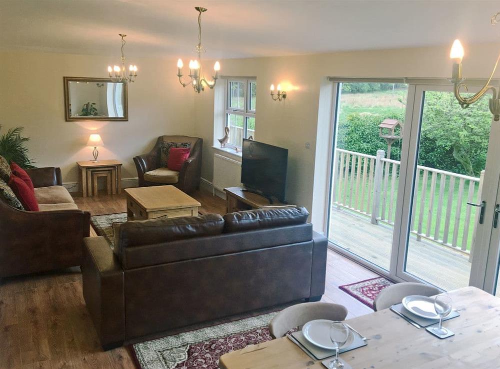 Spacious living/dining room at Deadwater View in Catcleugh, Kielder, Northumberland