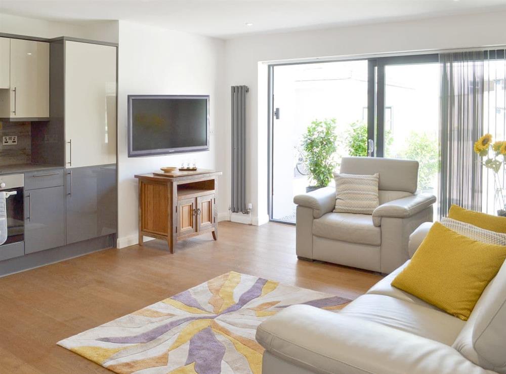 Light and airy open-plan design at Deepwater Point Apartment  in Torquay, Devon