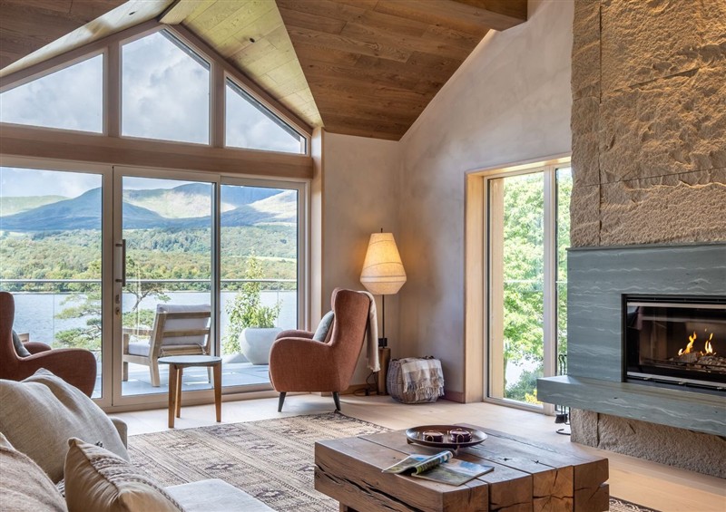 The living area at Deer Close, Coniston