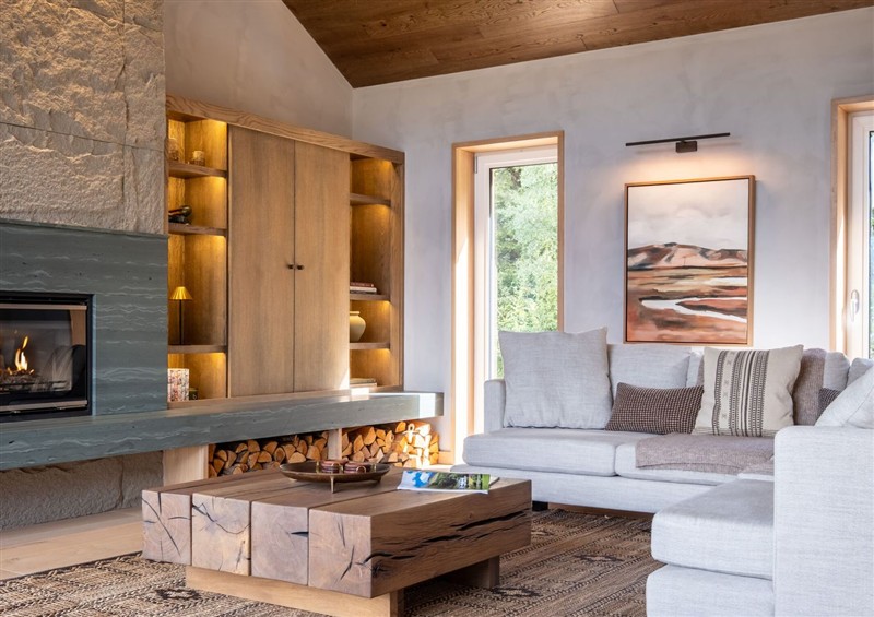 The living room at Deer Close, Coniston