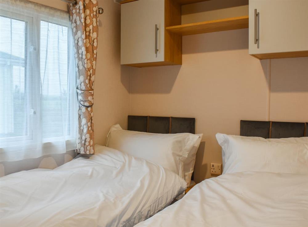 Twin bedroom at Deer Lodge in Moota, Near Cockermouth, Cumbria