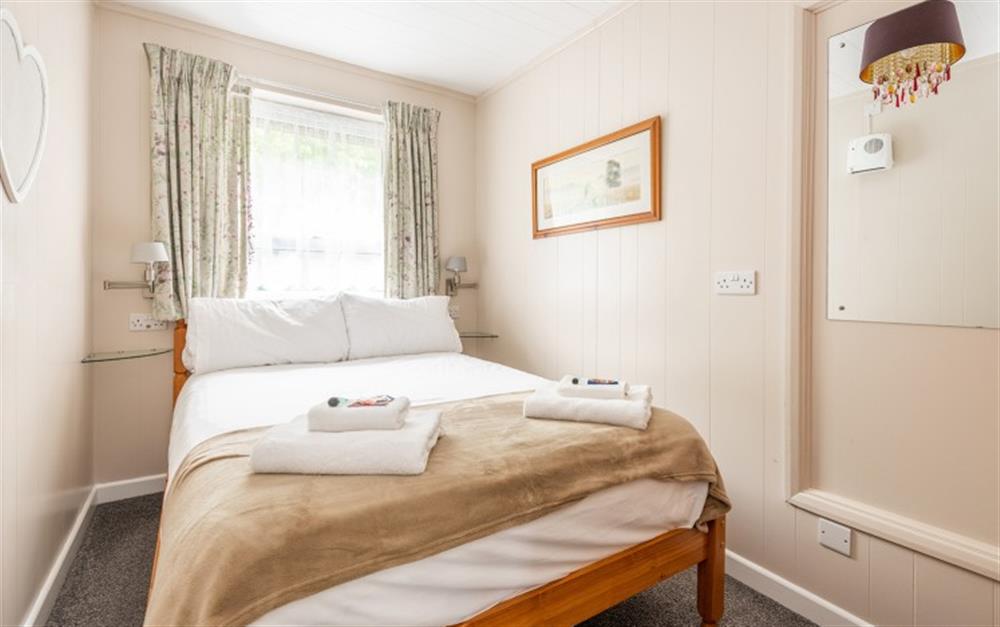 One of the bedrooms at Deer's Holt in Looe