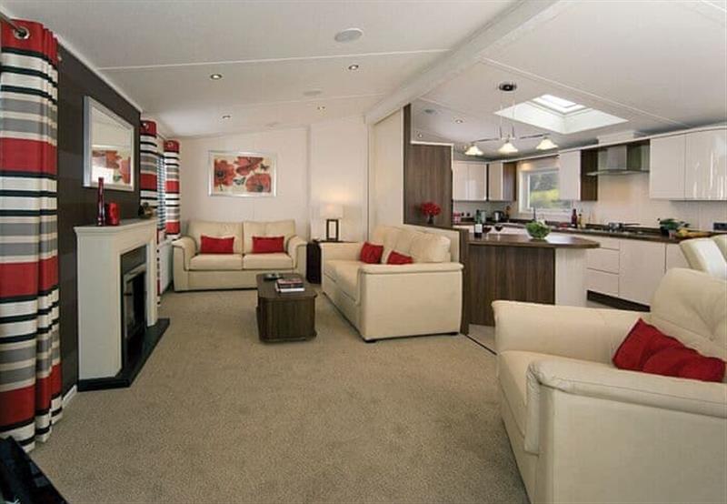 Living room in the Signature 3 HT at Deeside Holiday Park in Perthshire & Southern Highlands, Scotland