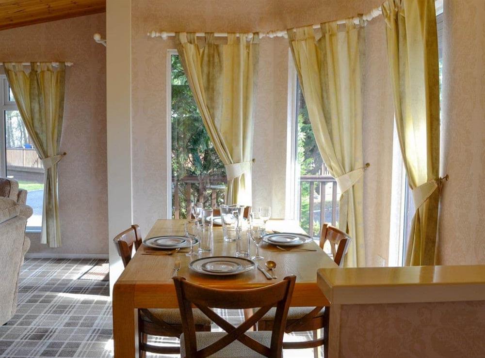 Dining Area at Deeside Woodland Lodges- Lodge A in Dinnet, near Ballater, Aberdeenshire