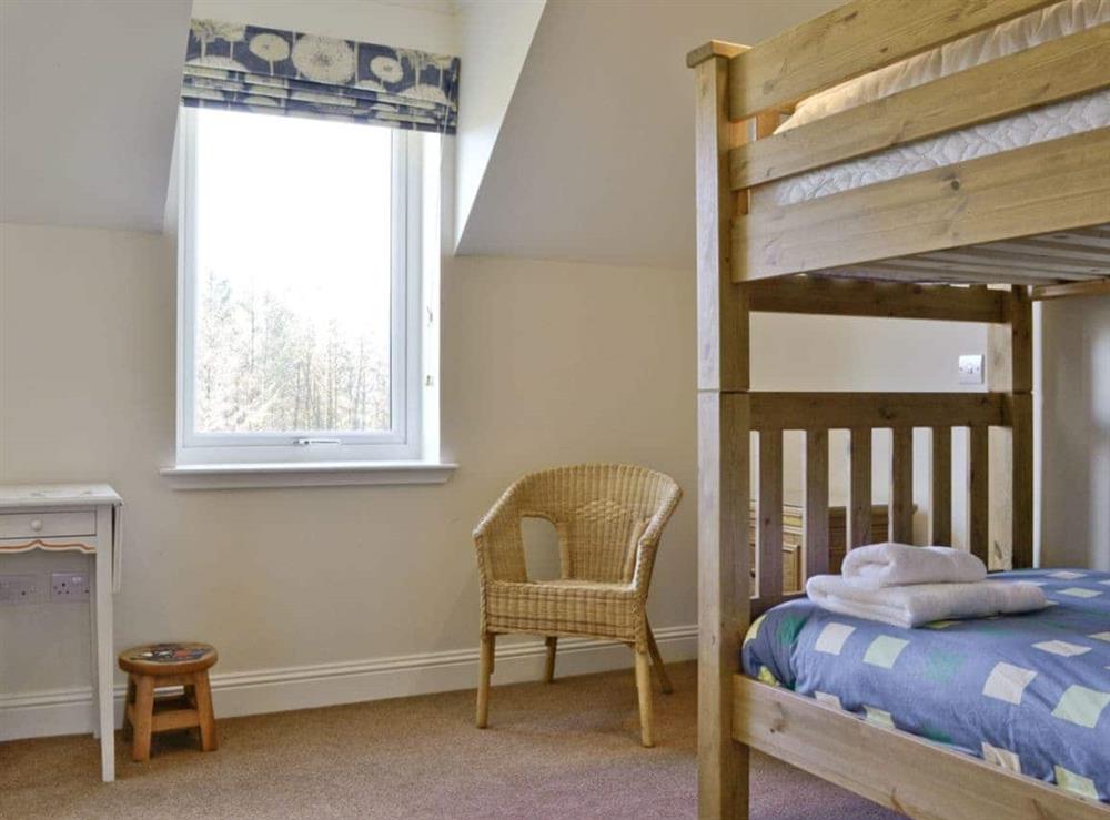 Bunk bedroom at Degnish Farmhouse in Kilmelford, nr.Oban, Argyll