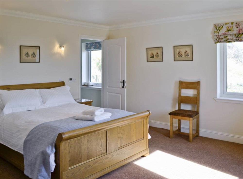 Double bedroom at Degnish Farmhouse in Kilmelford, nr.Oban, Argyll