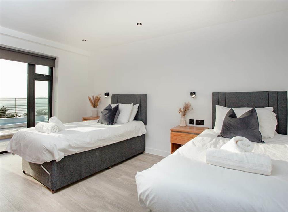 Twin bedroom at Dehra Dun in Torpoint, Cornwall