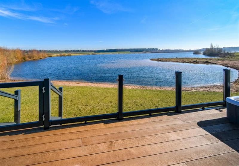 Views from Luxury Lodge Hot Tub 6 at Delamere Lake Holiday Park