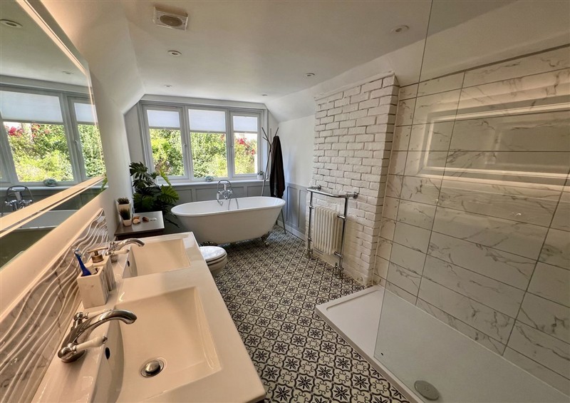 This is the bathroom at Delightful Dorset House By Wareham River, Wareham