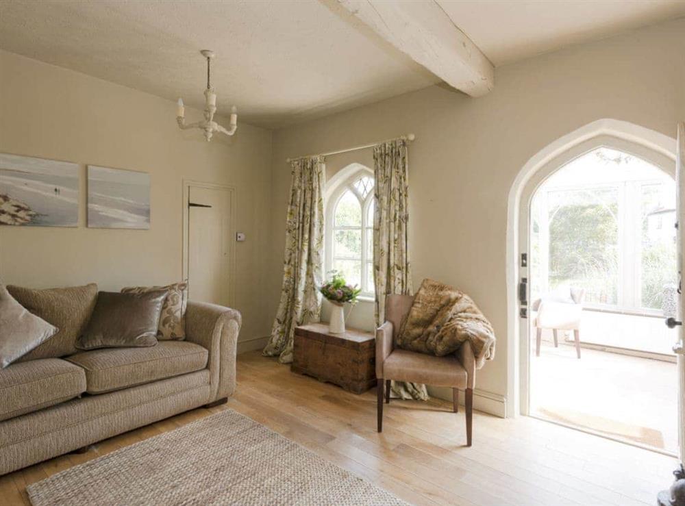 Tastefully furnished lounge at Dell Cottage in Mundesley, near North Walsham, Norfolk