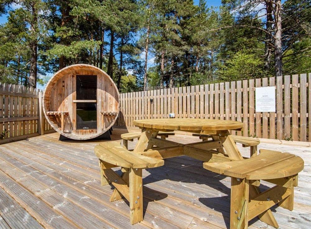 Sitting-out-area at Delmhor No4 in Aviemore, Inverness-Shire