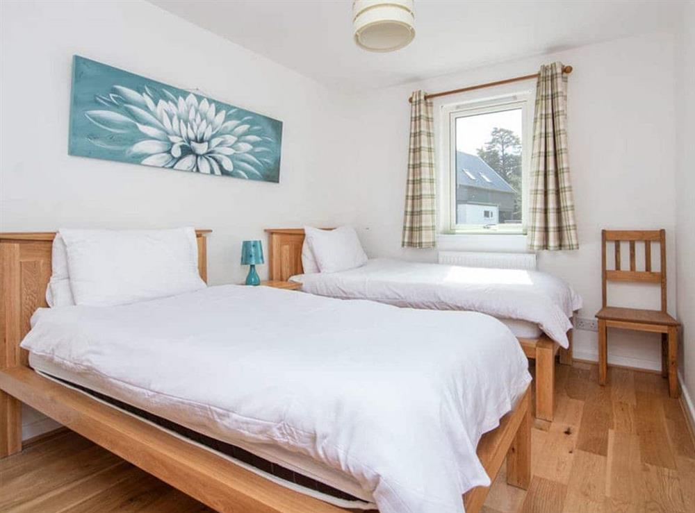 Twin bedroom at Delmhor No4 in Aviemore, Inverness-Shire