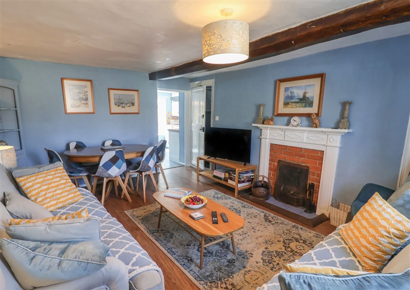 The living area at Delphinium, Blakeney