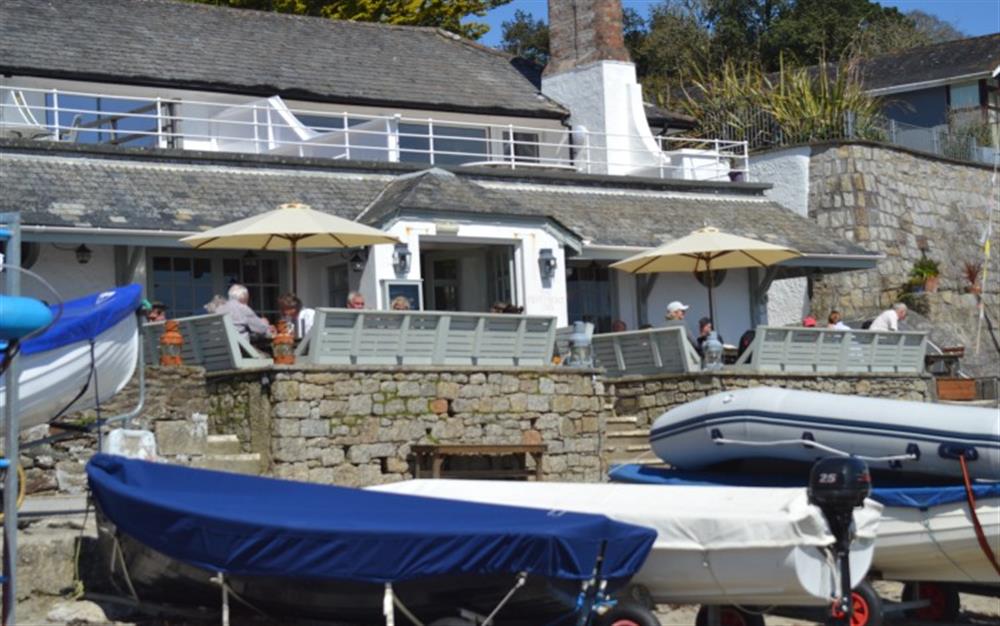 Visit the Ferryboat Inn for lunch on the beach. Seafood's a speciality. at Demelza 1 in Helford Passage