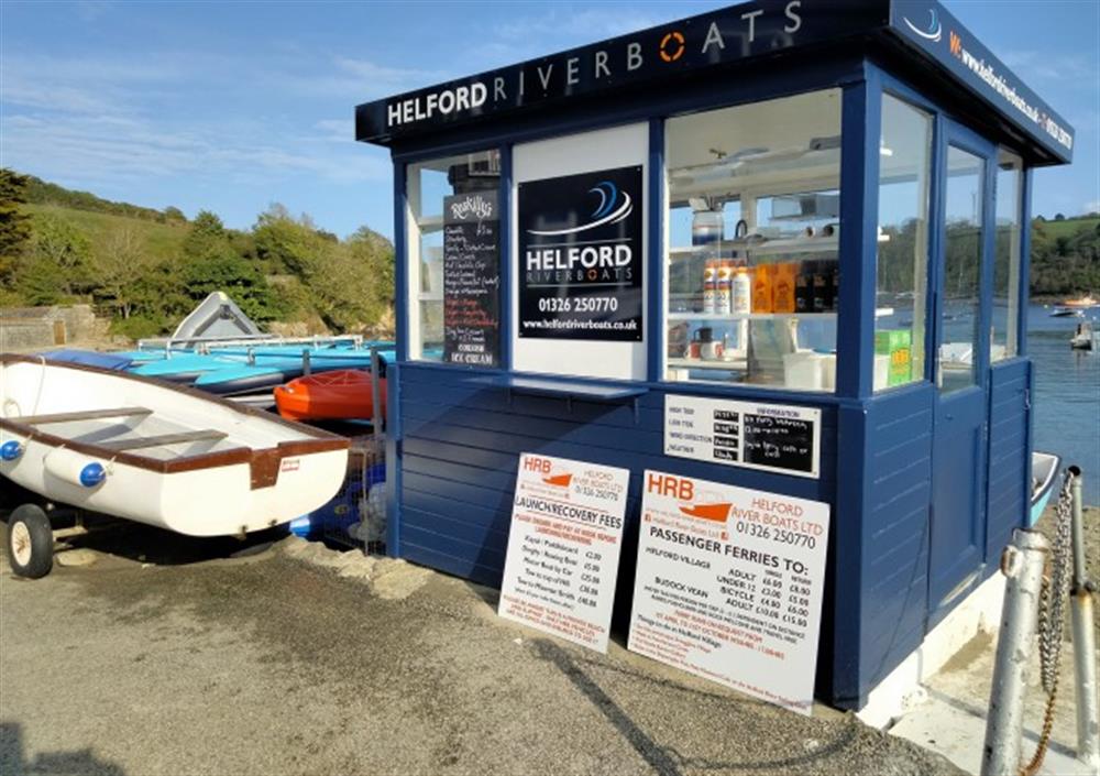Isn't the Kiosk looking smart! Hire boats here, grab an ice cream or cross the river on the foot ferry. at Demelza 2 in Helford Passage