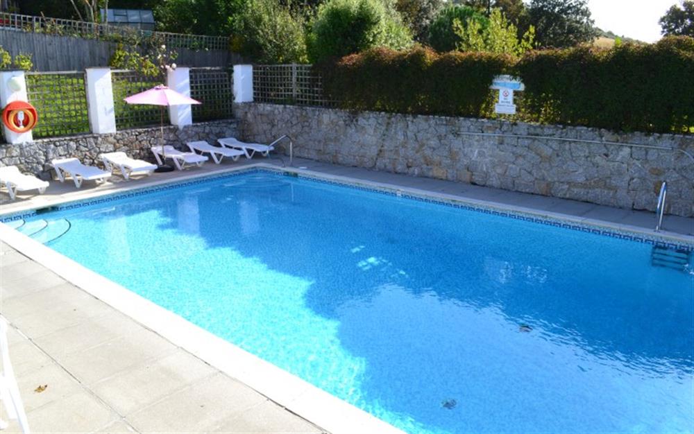 The outdoor heated swimming pool is available from May 1st 7until the end of September. Booking is required during school holidays. at Demelza 2 in Helford Passage