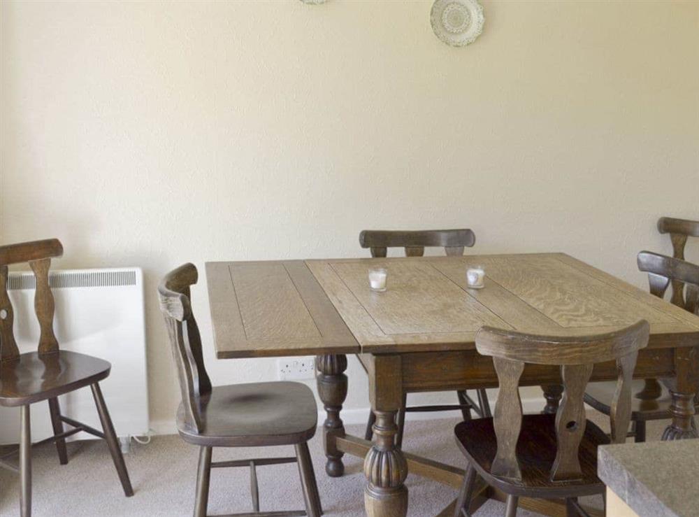 Convenient dining table within kitchen/diner at Dene Corner in Chillington, Devon