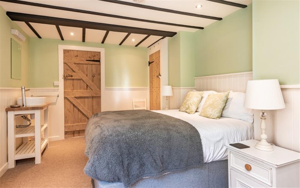 One of the bedrooms at Dene Cottage in Polperro
