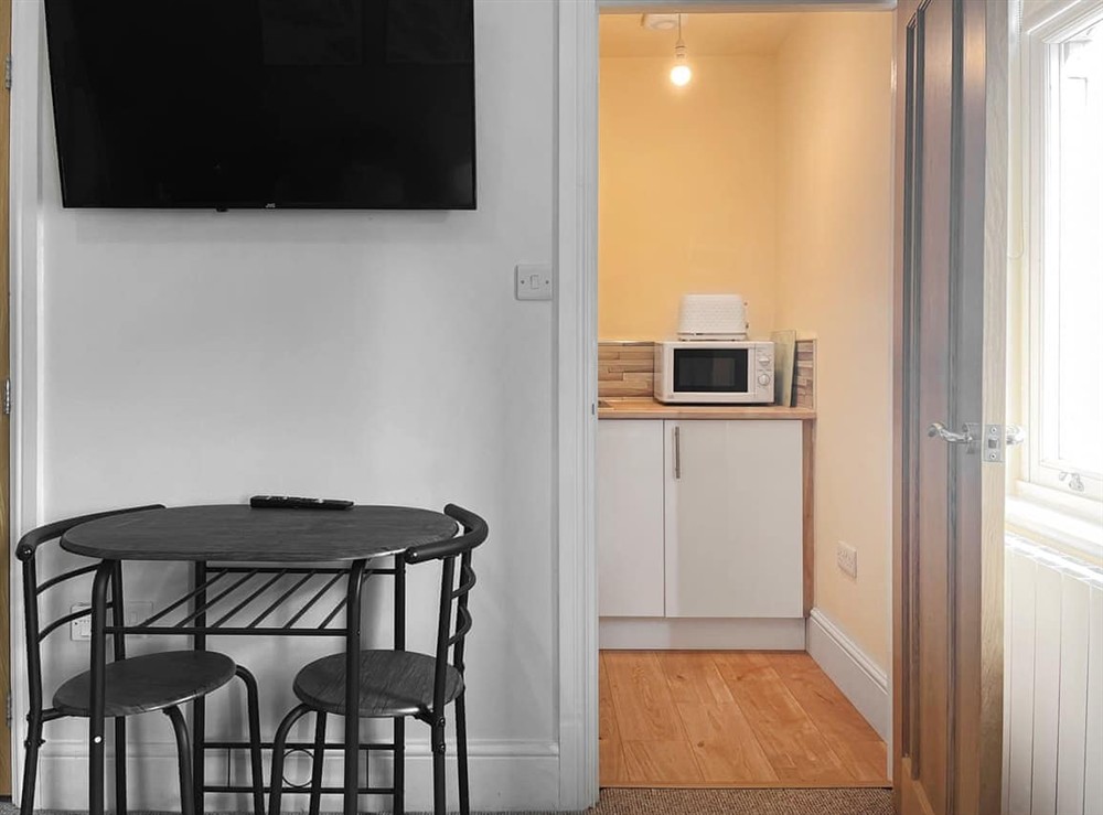 Dining Area at Denelea Studio 1 in Scarborough, North Yorkshire
