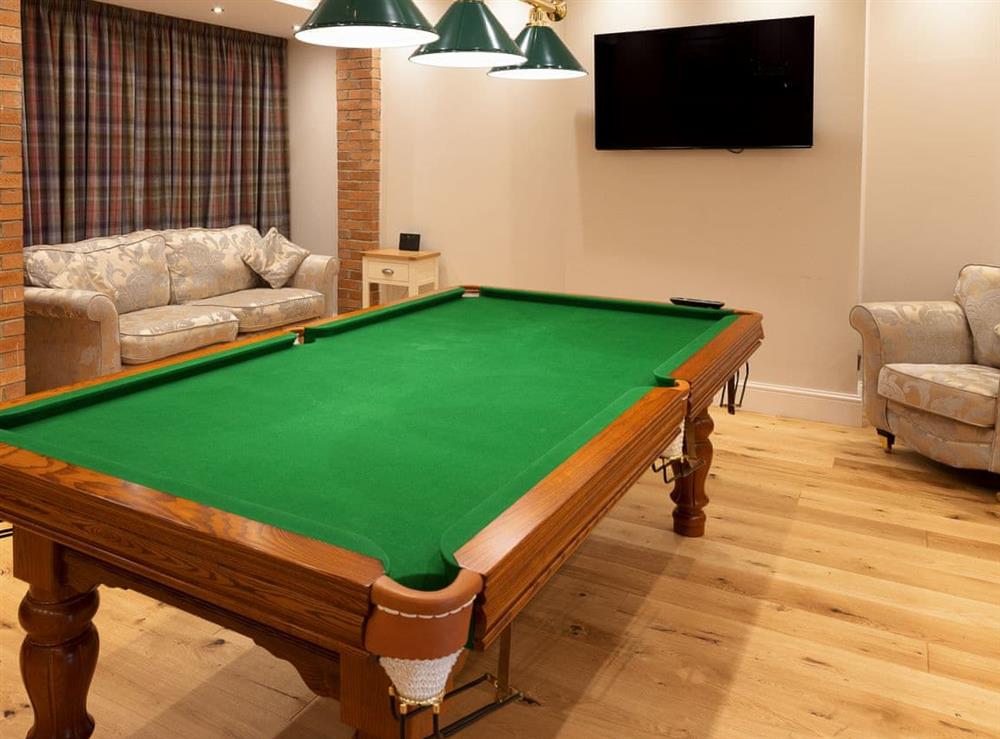 Games room at Deneville in Heighington, County Durham, England
