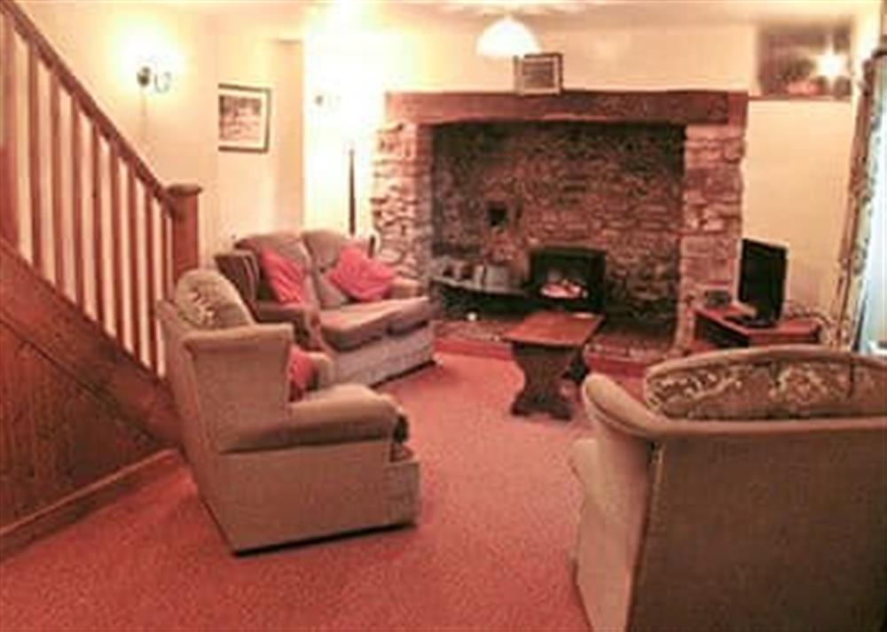 Living room at Denhill Cottage in Chipstable, near Taunton, Somerset