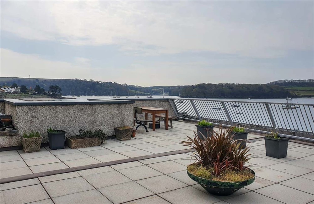 Balcony at Dens Den in St Mawes, Cornwall