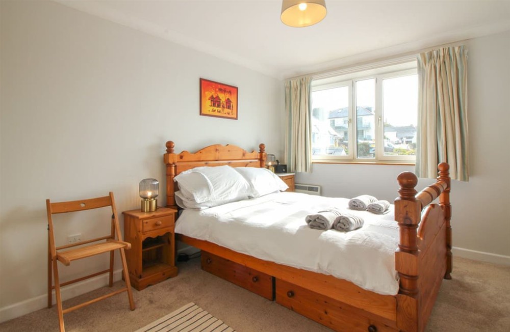 Bedroom at Dens Den in St Mawes, Cornwall