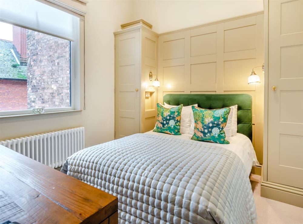 Double bedroom at Derwent House Apartments in Scarborough, North Yorkshire