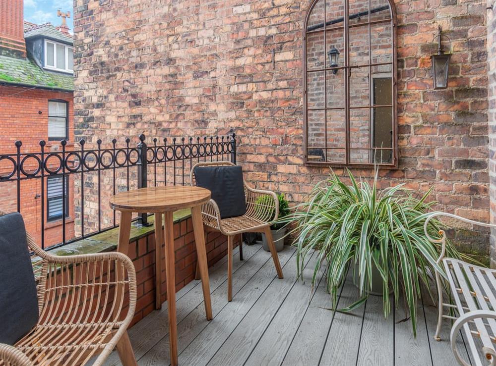 Terrace at Derwent House Apartments in Scarborough, North Yorkshire